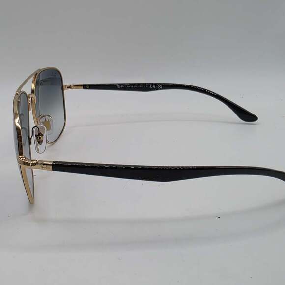 Ray-Ban RB3683 Sunglasses in Black On Gold and Blue - Picture 5 of 10